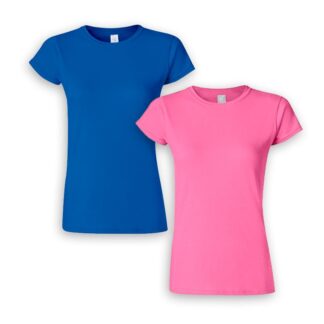 Cuello Redondo Dama Soft Style Playera Gildan Cuello Redondo Adulto Mod. 64000L