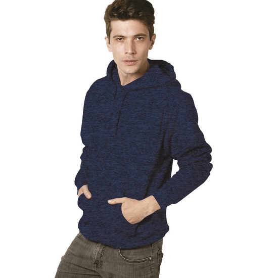 M&O SUDADERA UNISEX FELPA SIN CIERRE CON CAPUCHA 3320 - Imagen 15