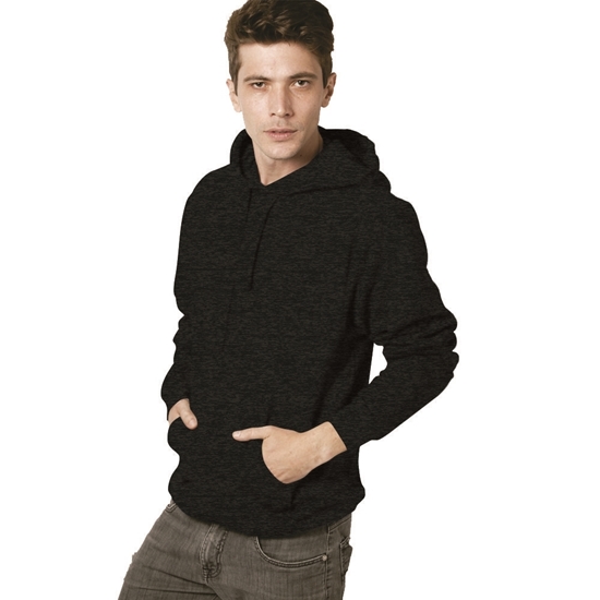 M&O SUDADERA UNISEX FELPA SIN CIERRE CON CAPUCHA 3320 - Imagen 9