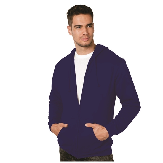 M&O SUDADERA UNISEX FELPA CON CIERRE Y CAPUCHA 3331 - Imagen 5