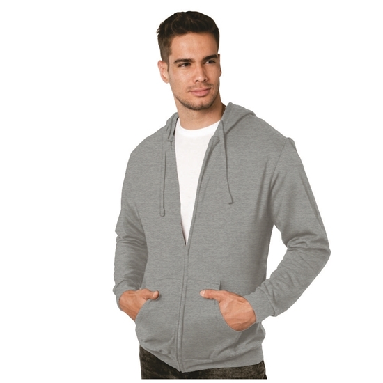 M&O SUDADERA UNISEX FELPA CON CIERRE Y CAPUCHA 3331