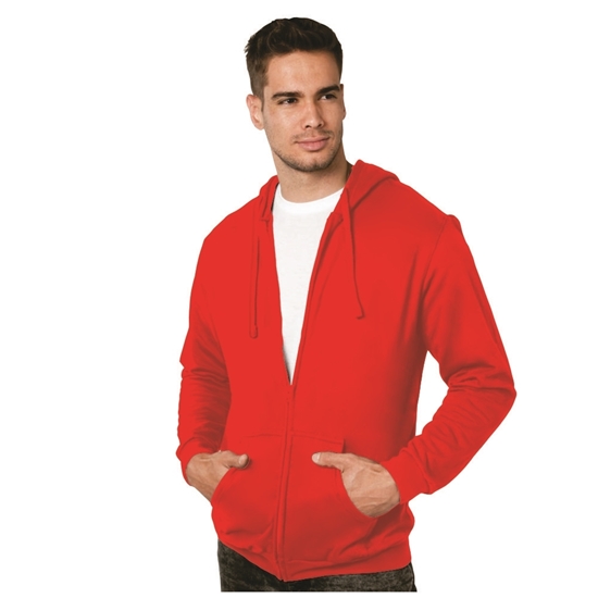 M&O SUDADERA UNISEX FELPA CON CIERRE Y CAPUCHA 3331 - Imagen 7