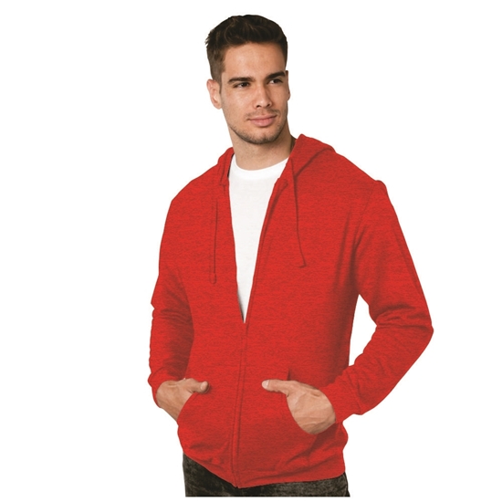 M&O SUDADERA UNISEX FELPA CON CIERRE Y CAPUCHA 3331 - Imagen 6