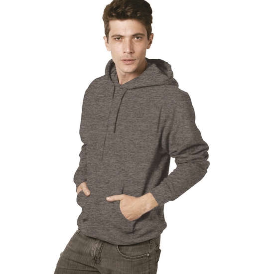 M&O SUDADERA UNISEX FELPA SIN CIERRE CON CAPUCHA 3320 - Imagen 8