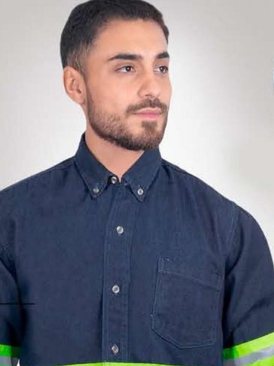 Camisa Mezclilla con Reflejante
