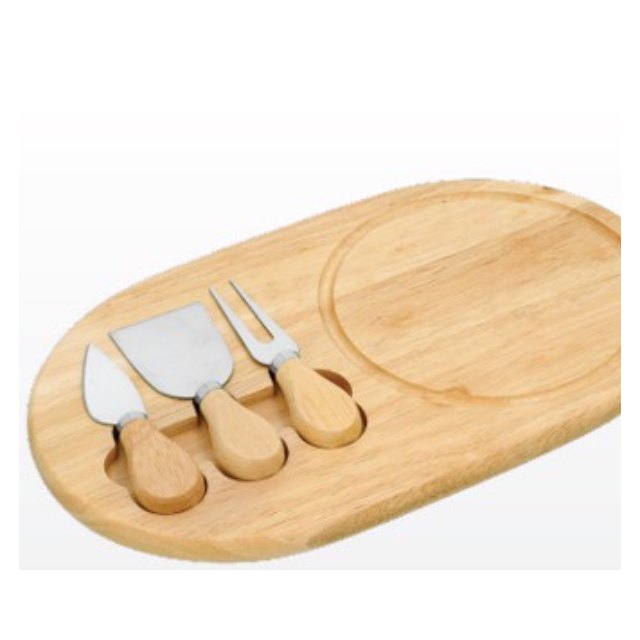 Tabla de quesos con cuchillos